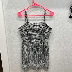 Contemporary Blk/White Summer Dress